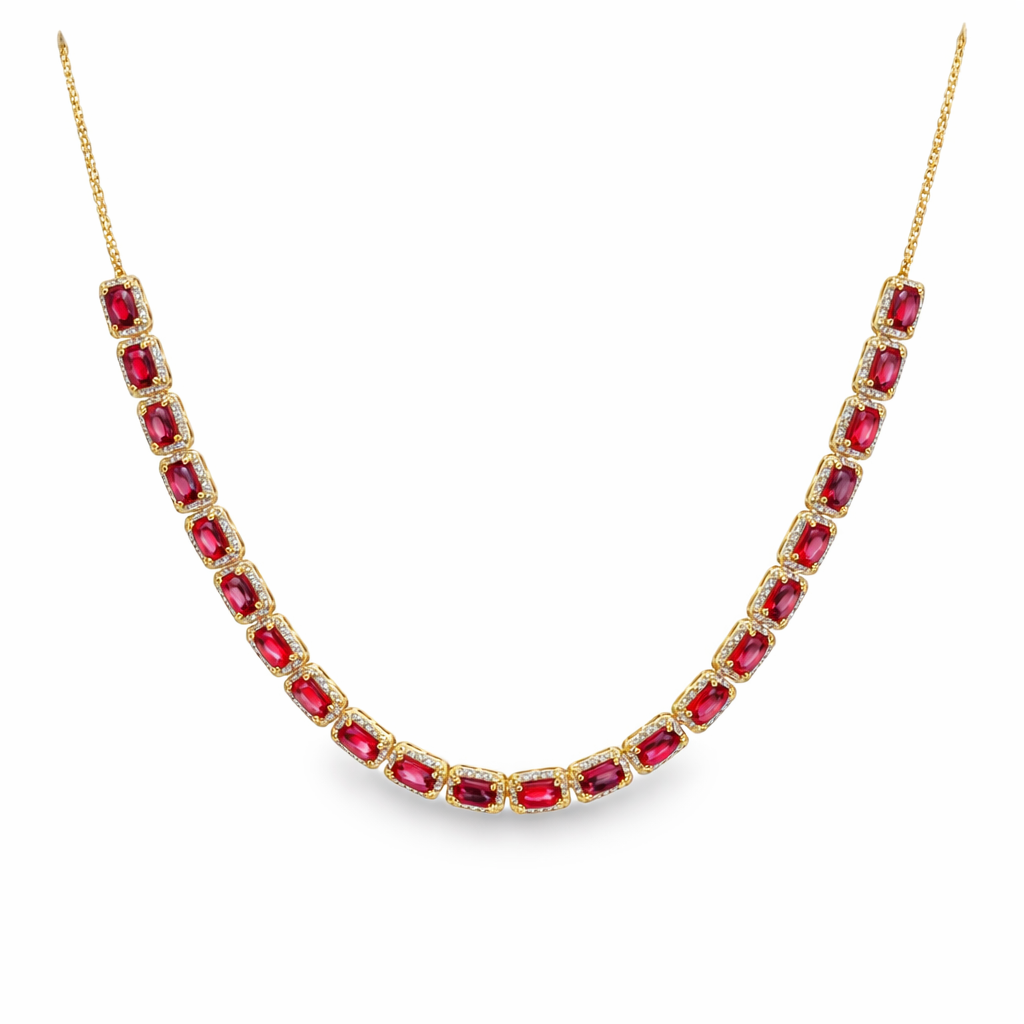 RUBY CHAIN NECKLACE