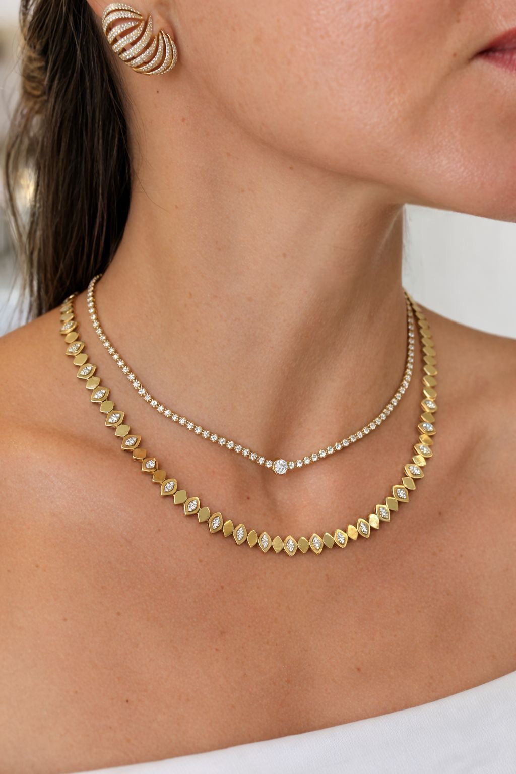 SOLITAIRE DIAMOND CHOKER