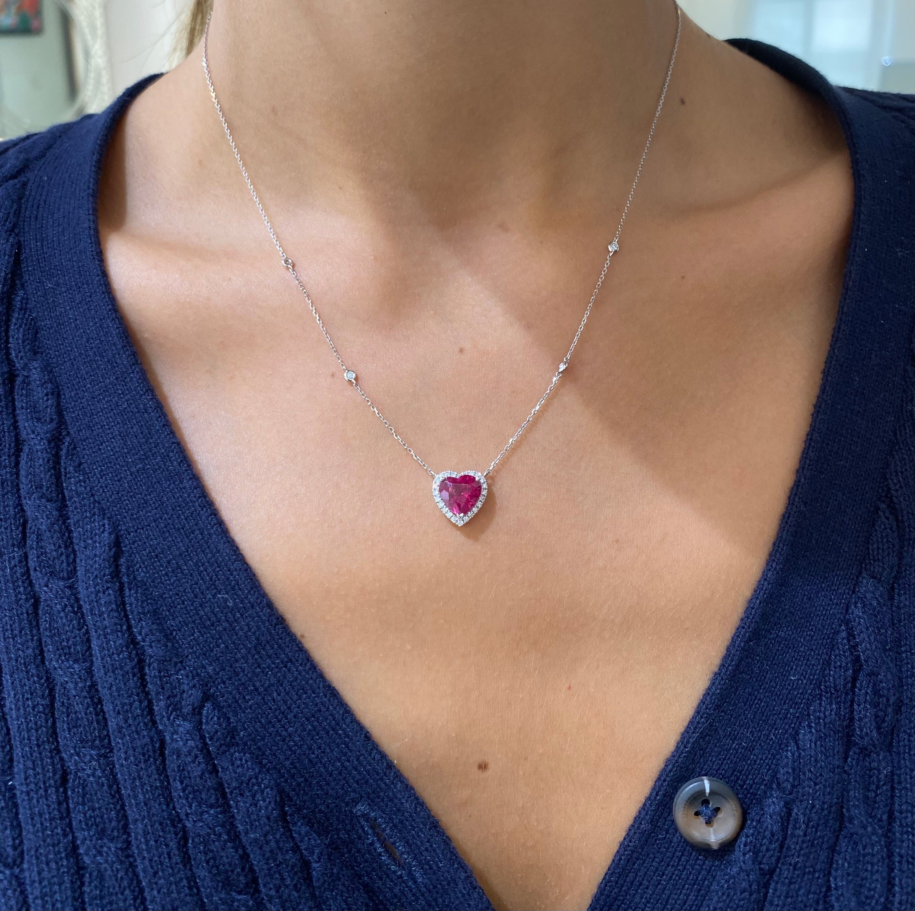 TOURMALINE HEART PENDANT