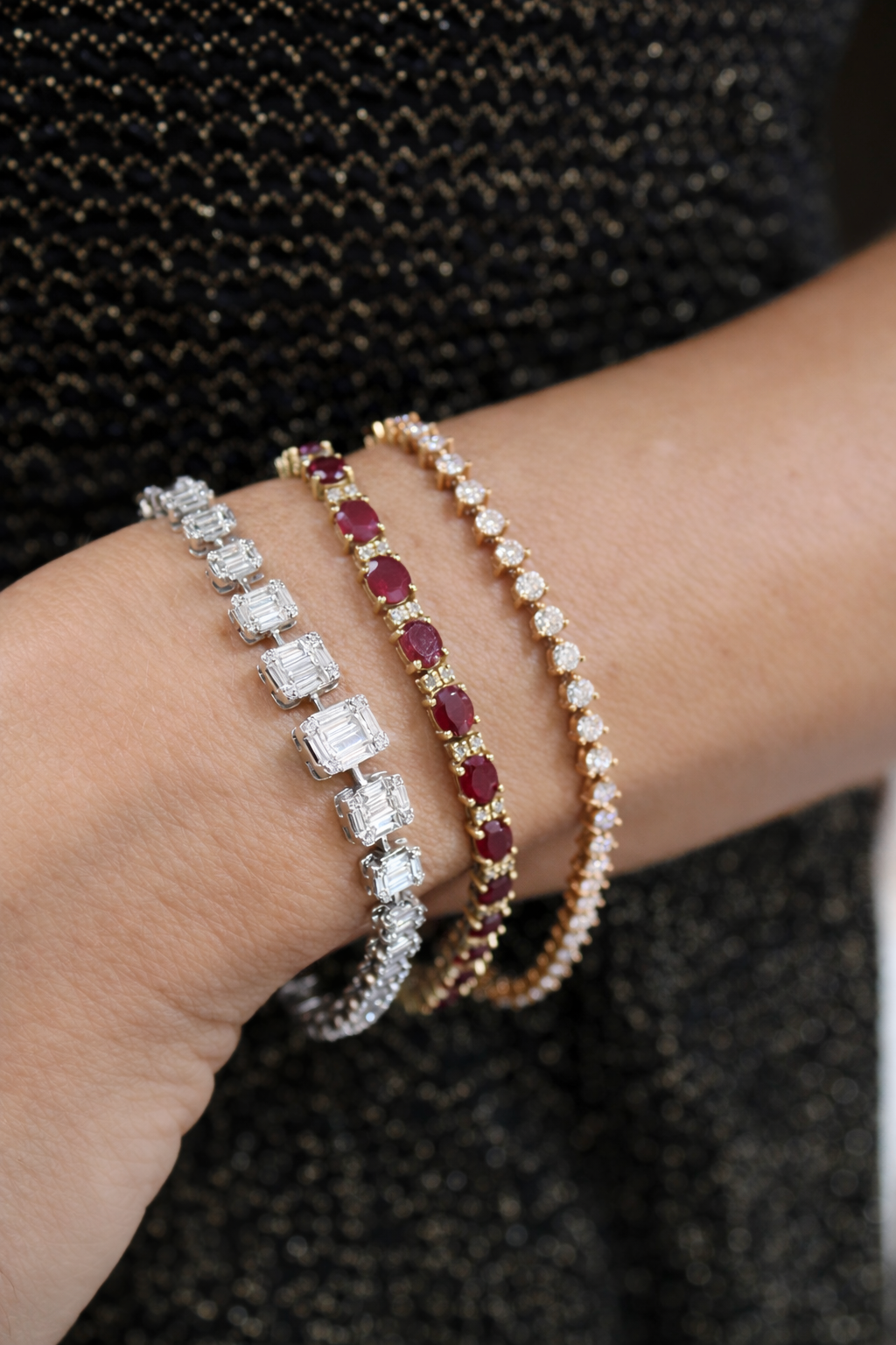 BAGUETTE TENNIS BRACELET