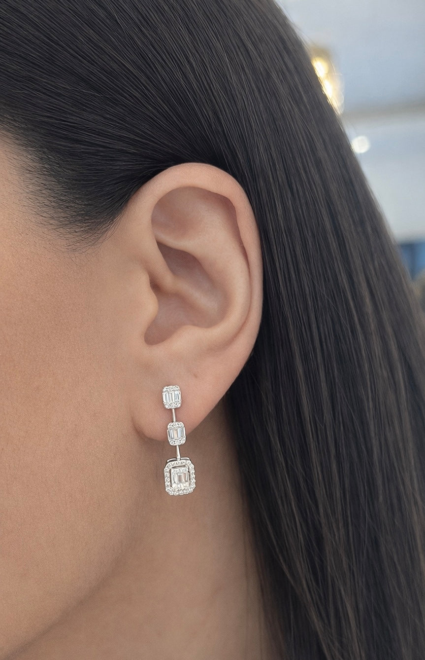 BAGUETTE DIAMOND EARRINGS