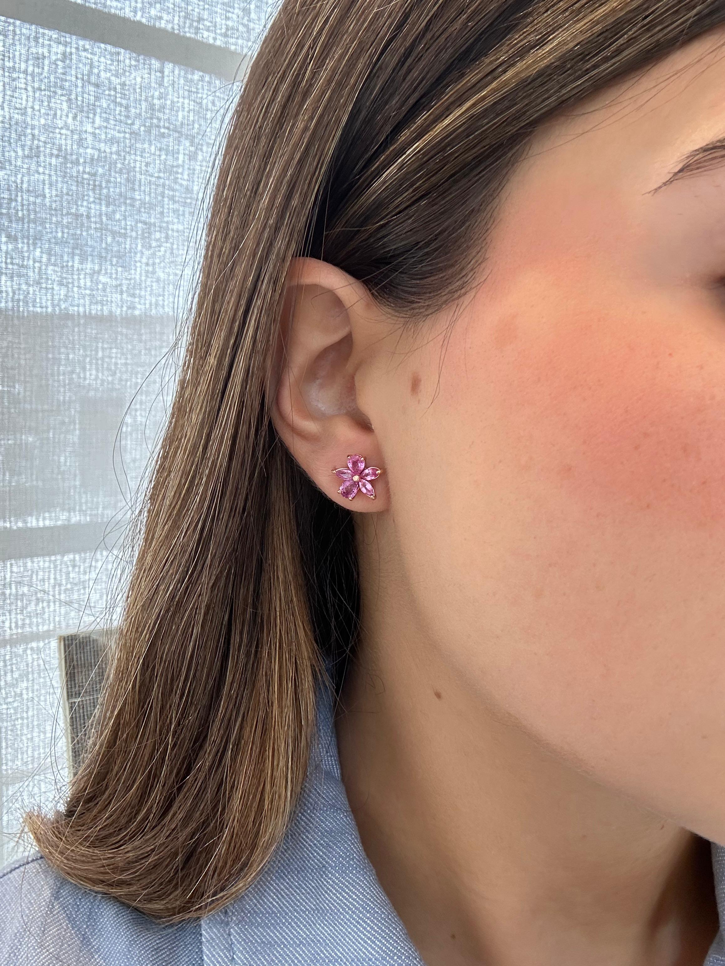 ROSE FLOWER EARRINGS