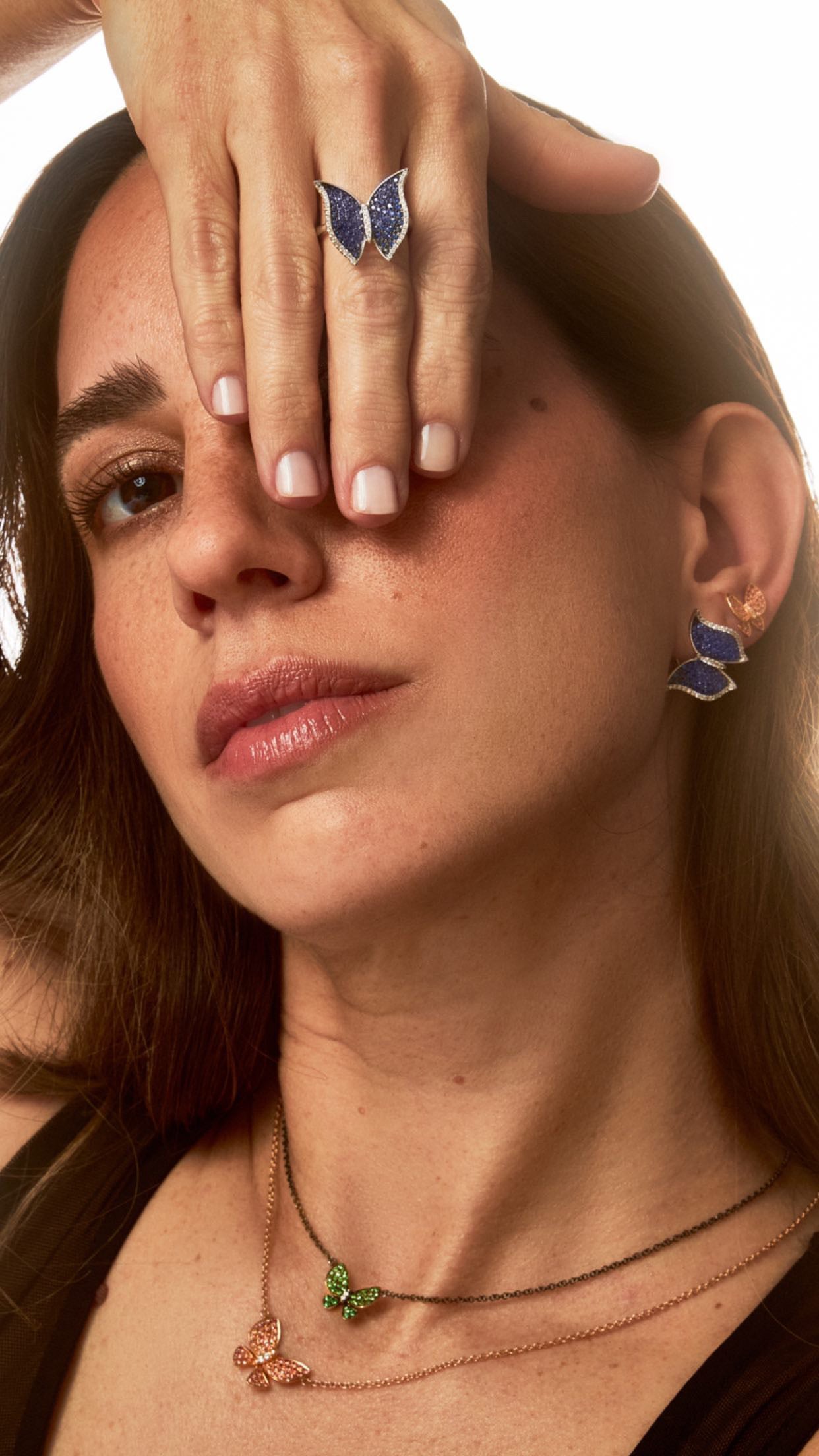 BLUE BUTTERFLY RING
