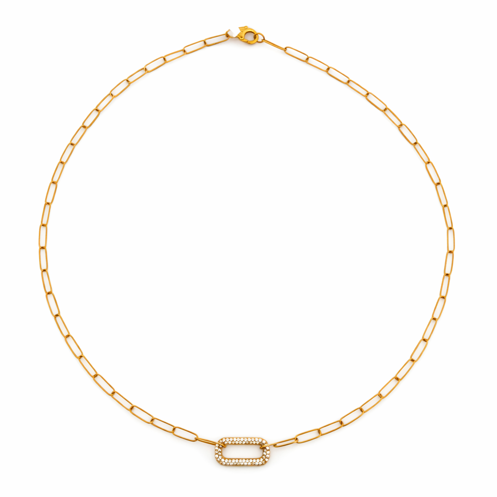 GOLDEN DIAMOND CHAIN NECKLACE