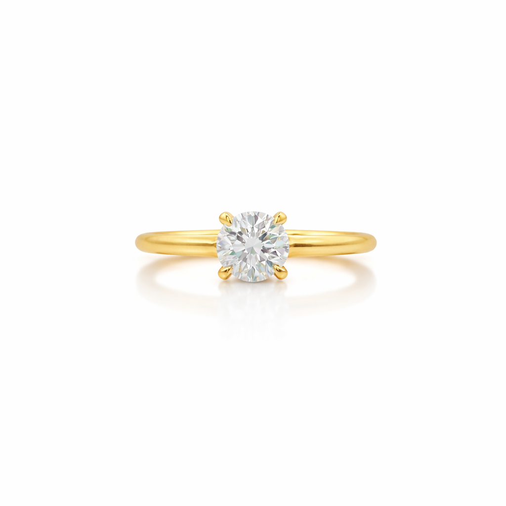SOLITAIRE ROUND DIAMOND ENGAGEMENT RING