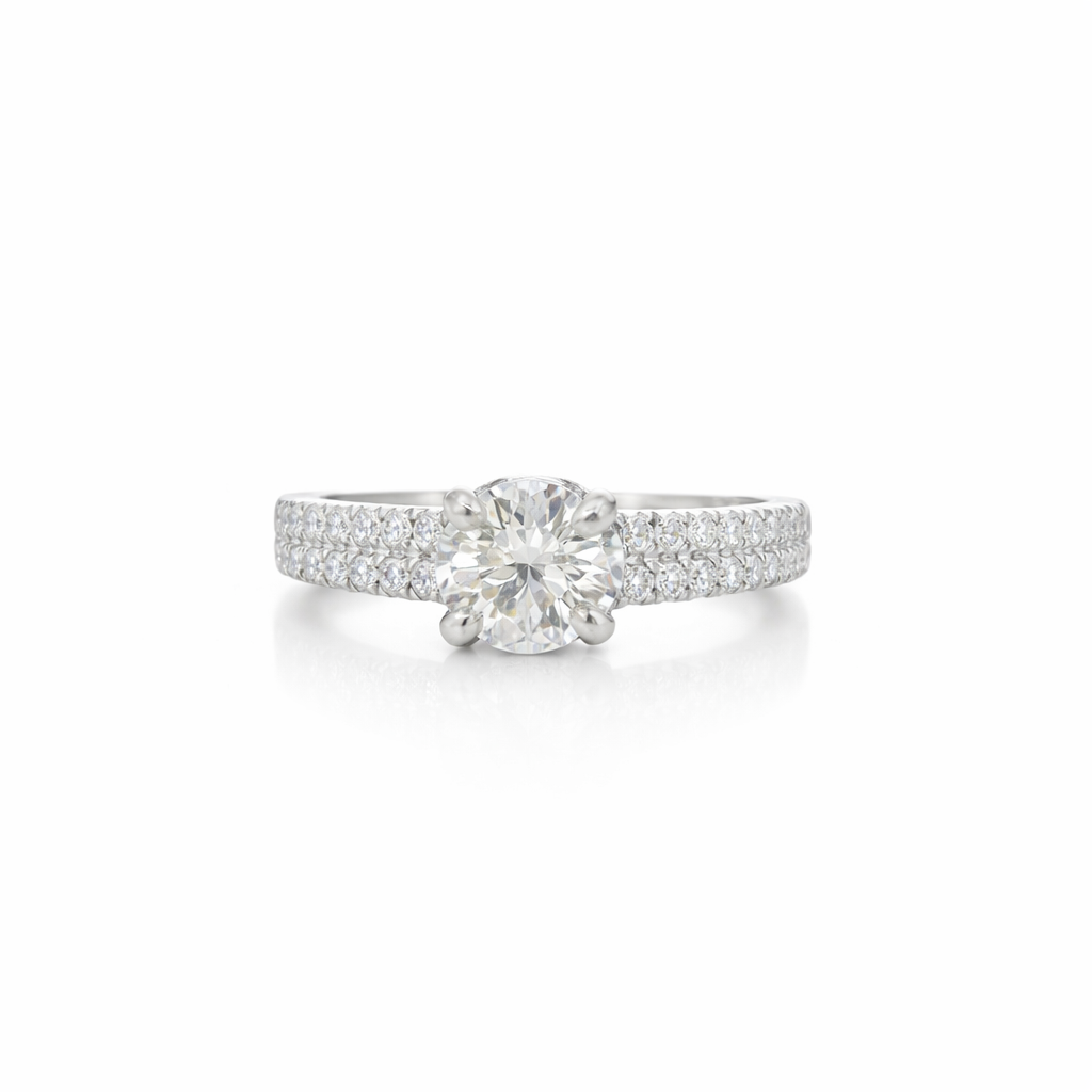 ROUNDED SOLITAIRE ENGAGEMENT RING