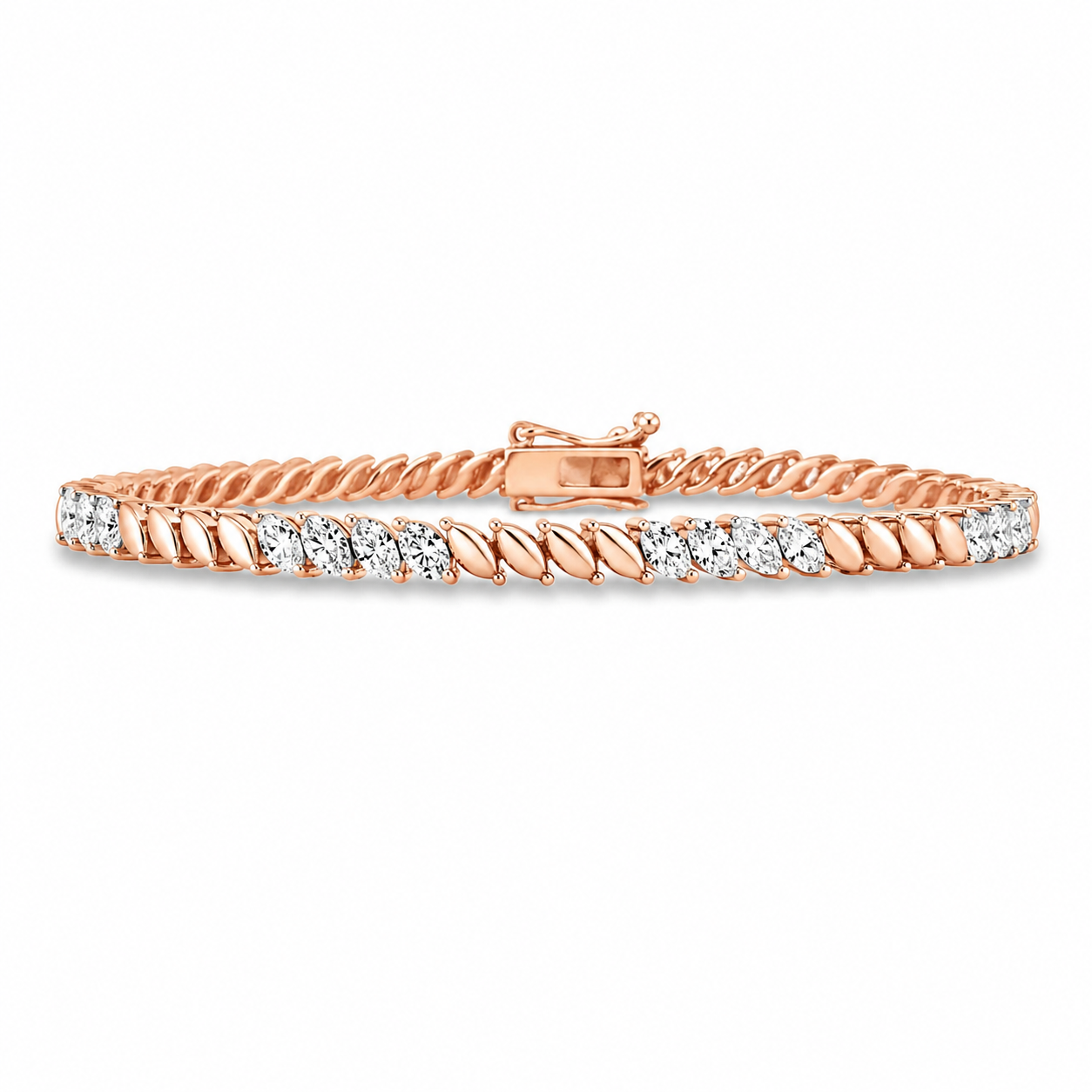 ROSE MARQUISE DIAMOND TENNISE BRACELET