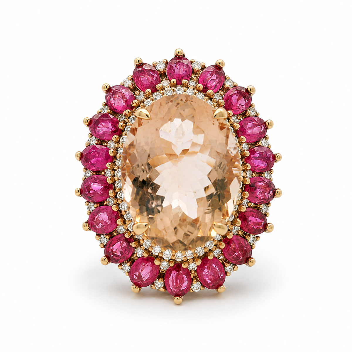 CAMELLIA ROSE COCKTAIL RING