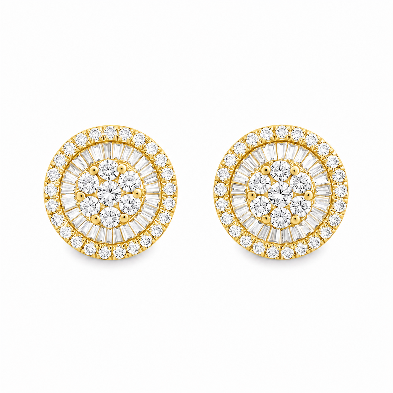 GOLDEN DIAMOND STUDS