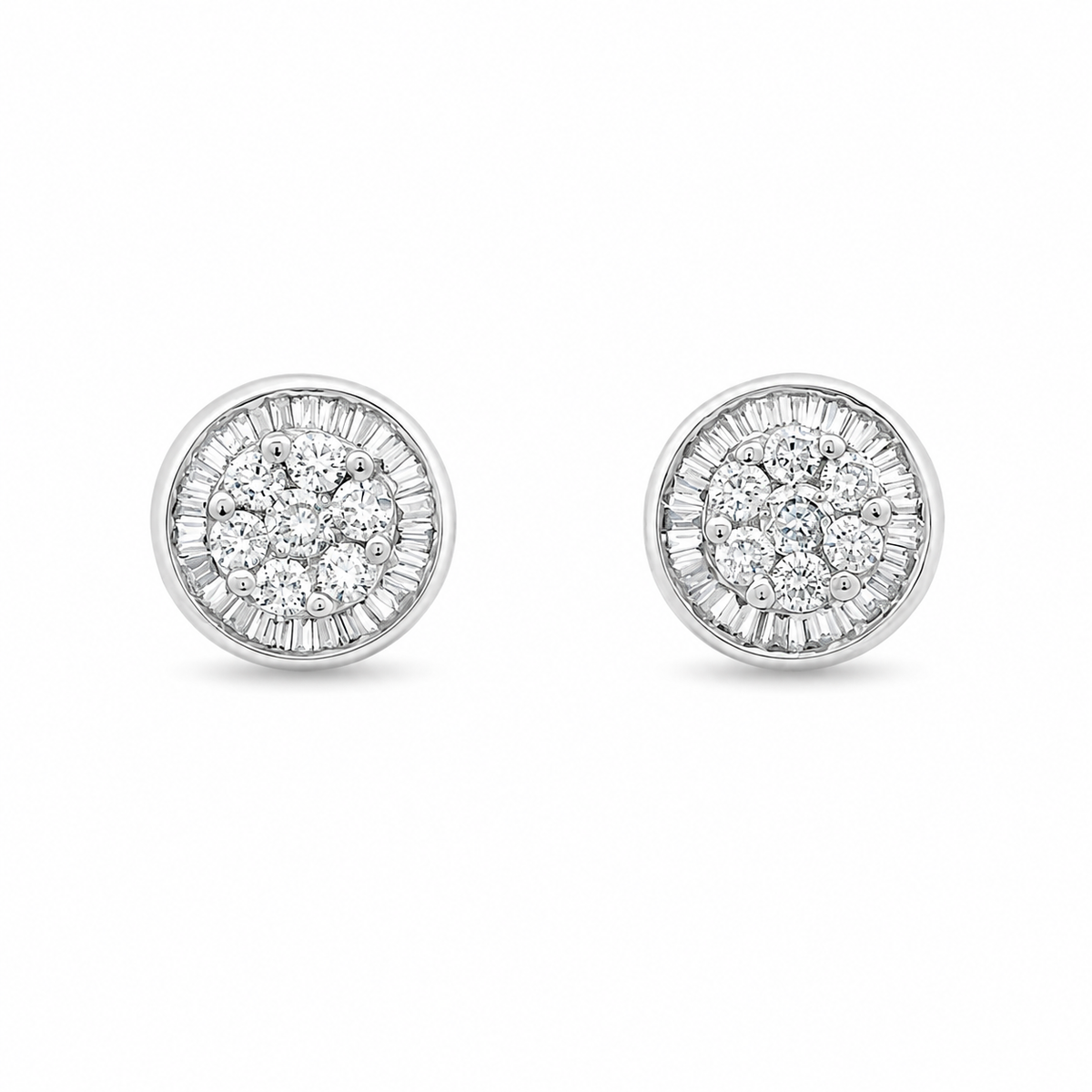 ROUNDED DIAMOND STUDS