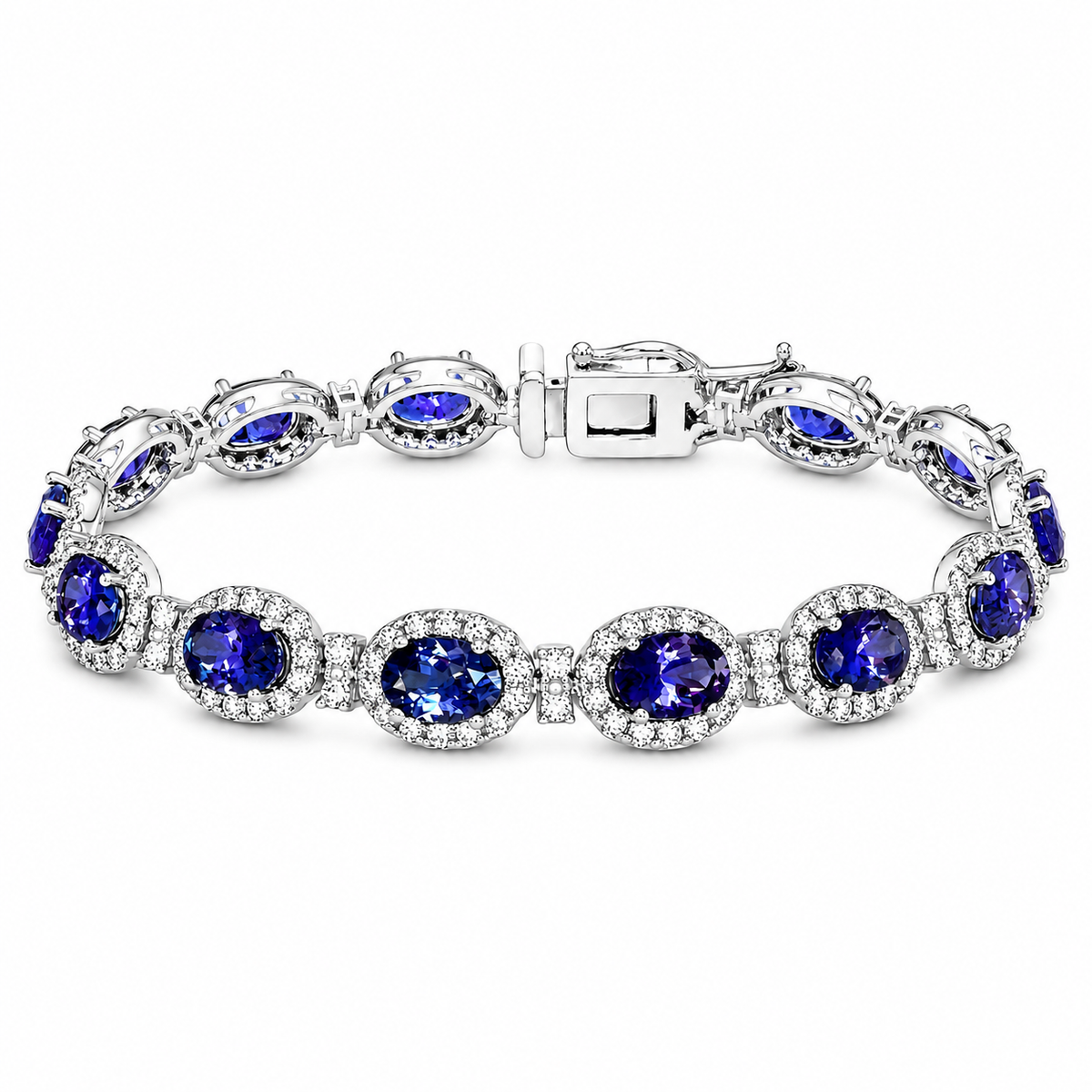 OVAL TANZANITE TENNIS BRACELET