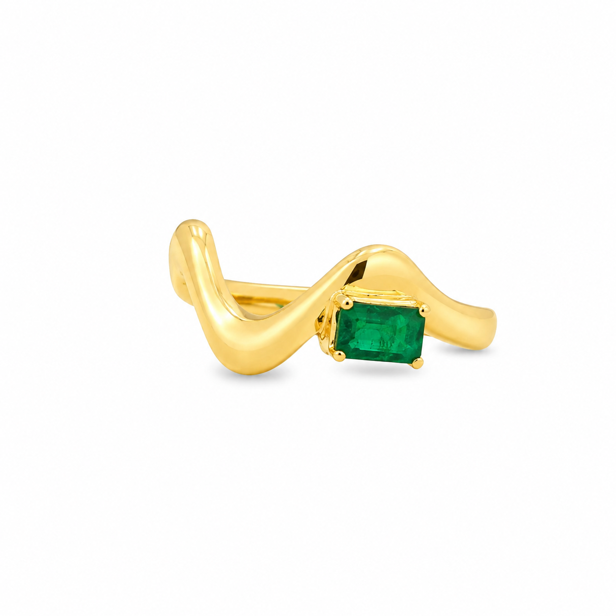 ZIGZAG EMERALD RING