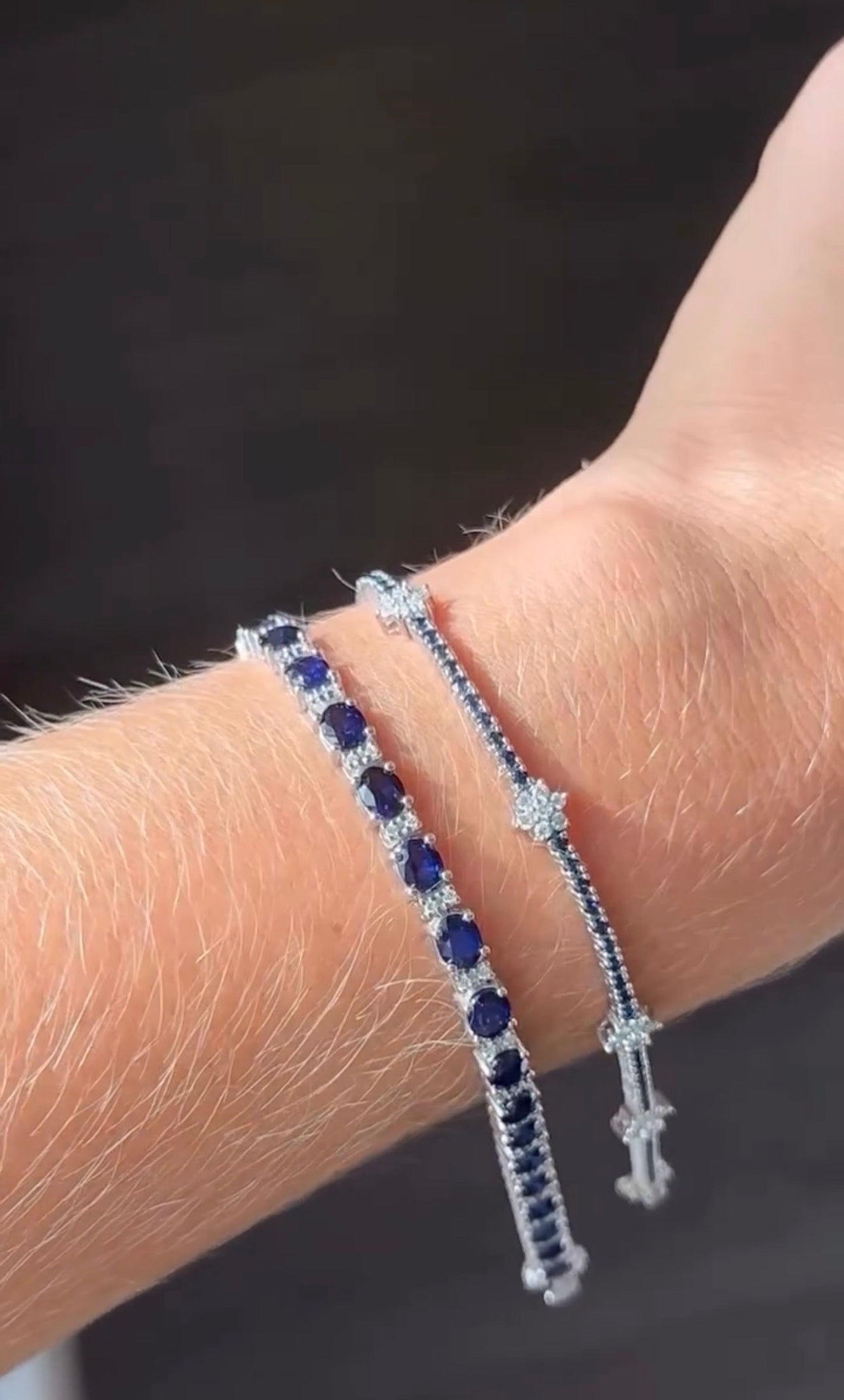 MULTI FLOWER TENNIS BRACELET
