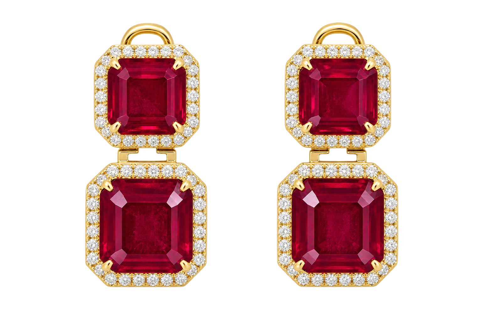 RUBY DANGLE EARRINGS