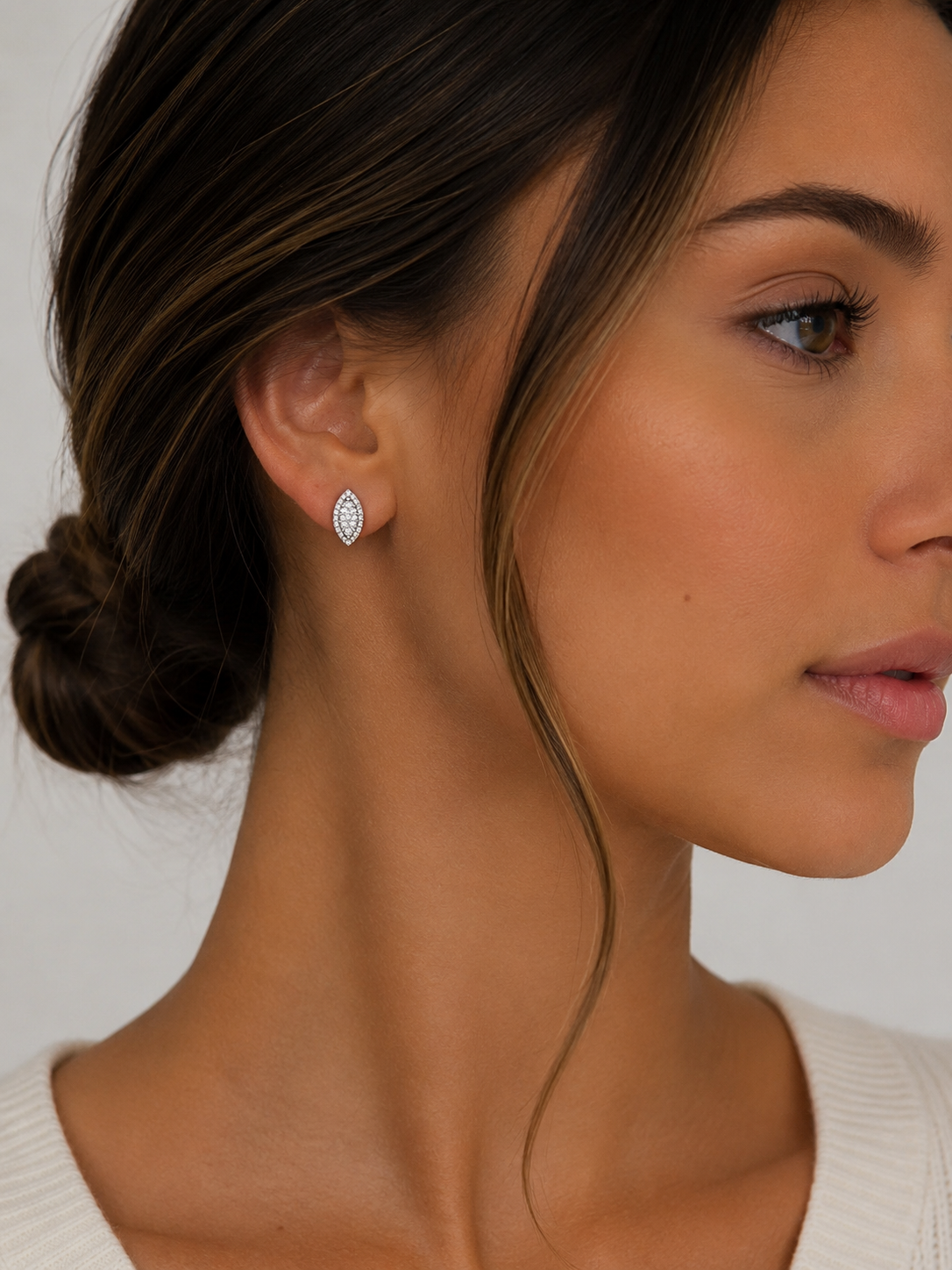 MARQUISE DIAMOND STUDS