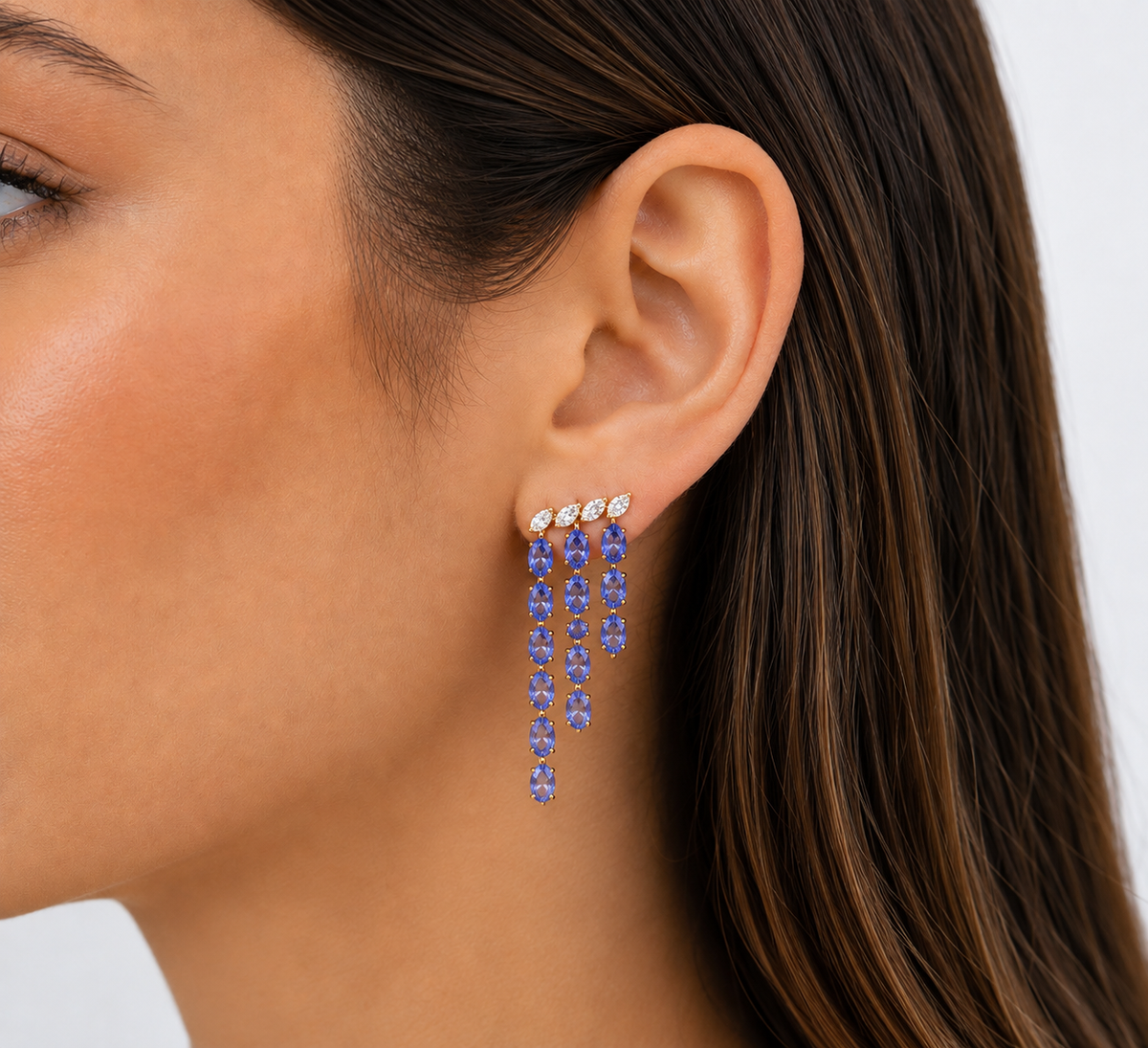 TANZANITE DROP EARRINGS
