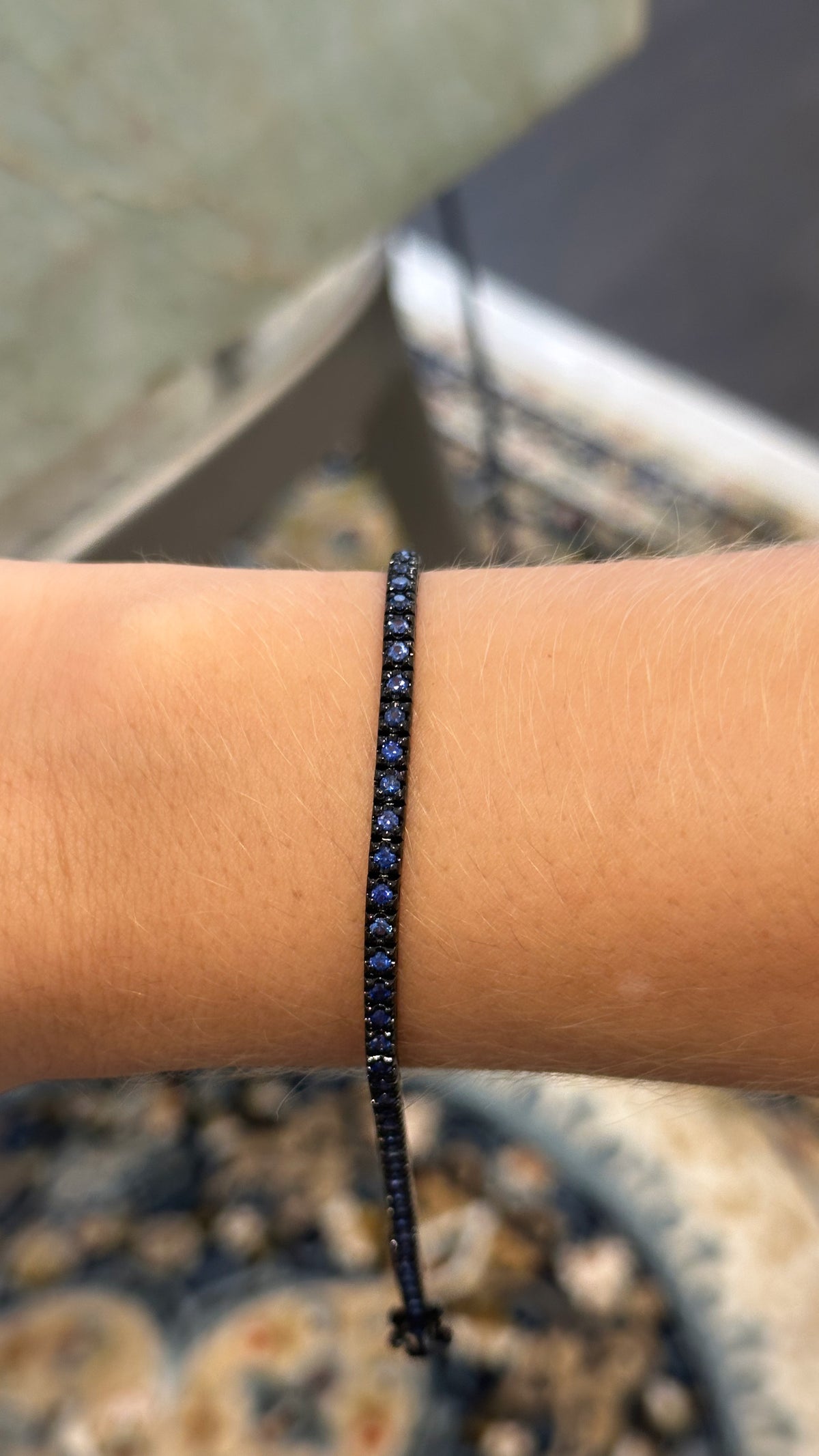 NOIR SAPPHIRE TENNIS BRACELET
