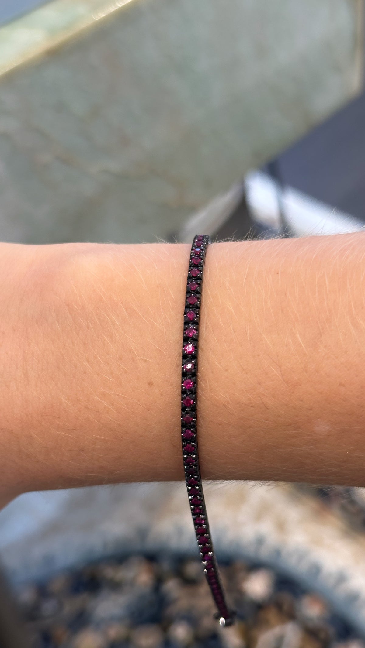 NOIR RUBY TENNIS BRACELET