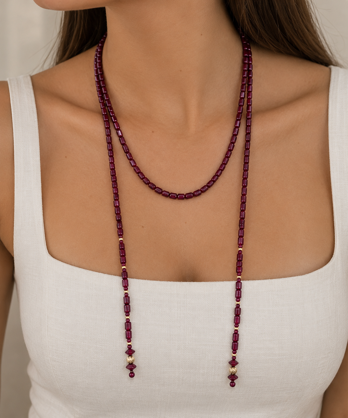 GARNET NECKLACE