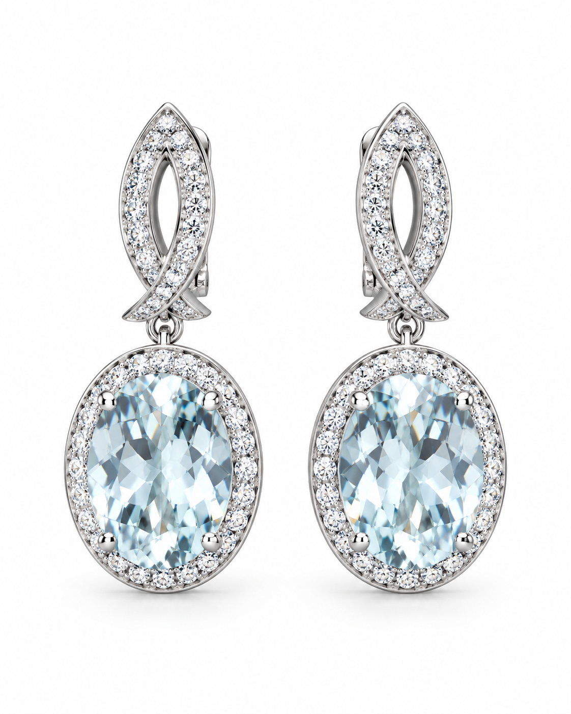 SMALL AQUA DANGLES