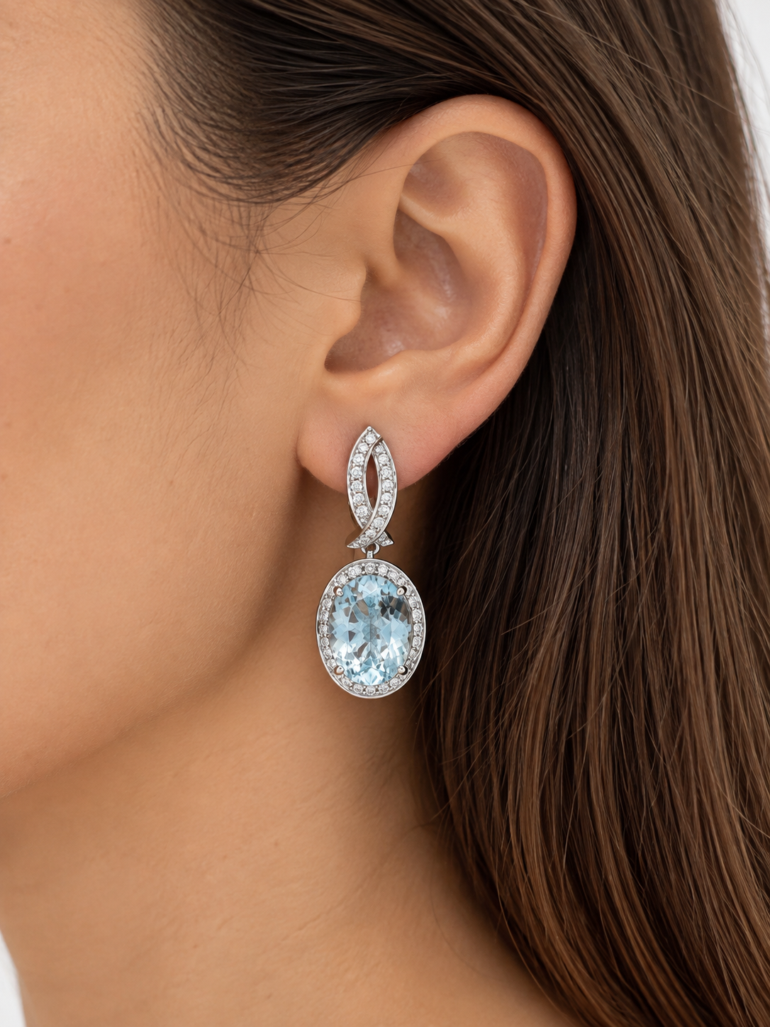 SMALL AQUA DANGLES