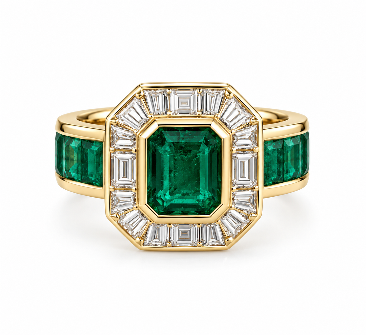 ART DECO EMERALD RING