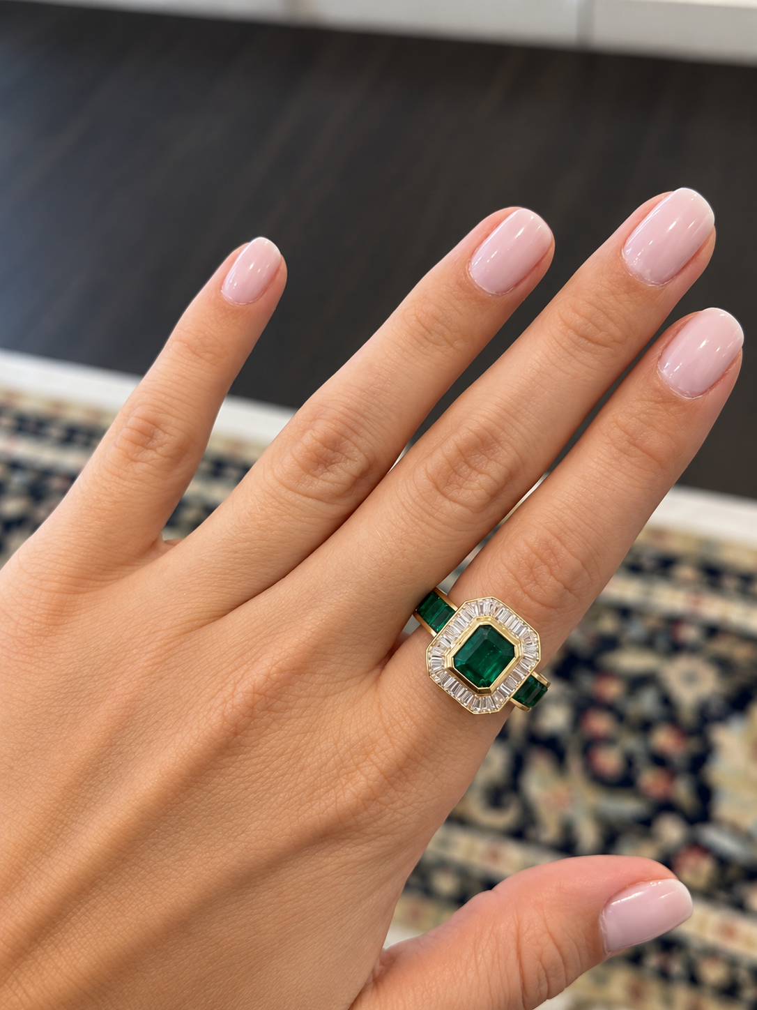 ART DECO EMERALD RING
