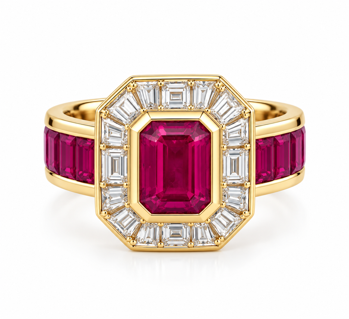 ART DECO RUBY RING