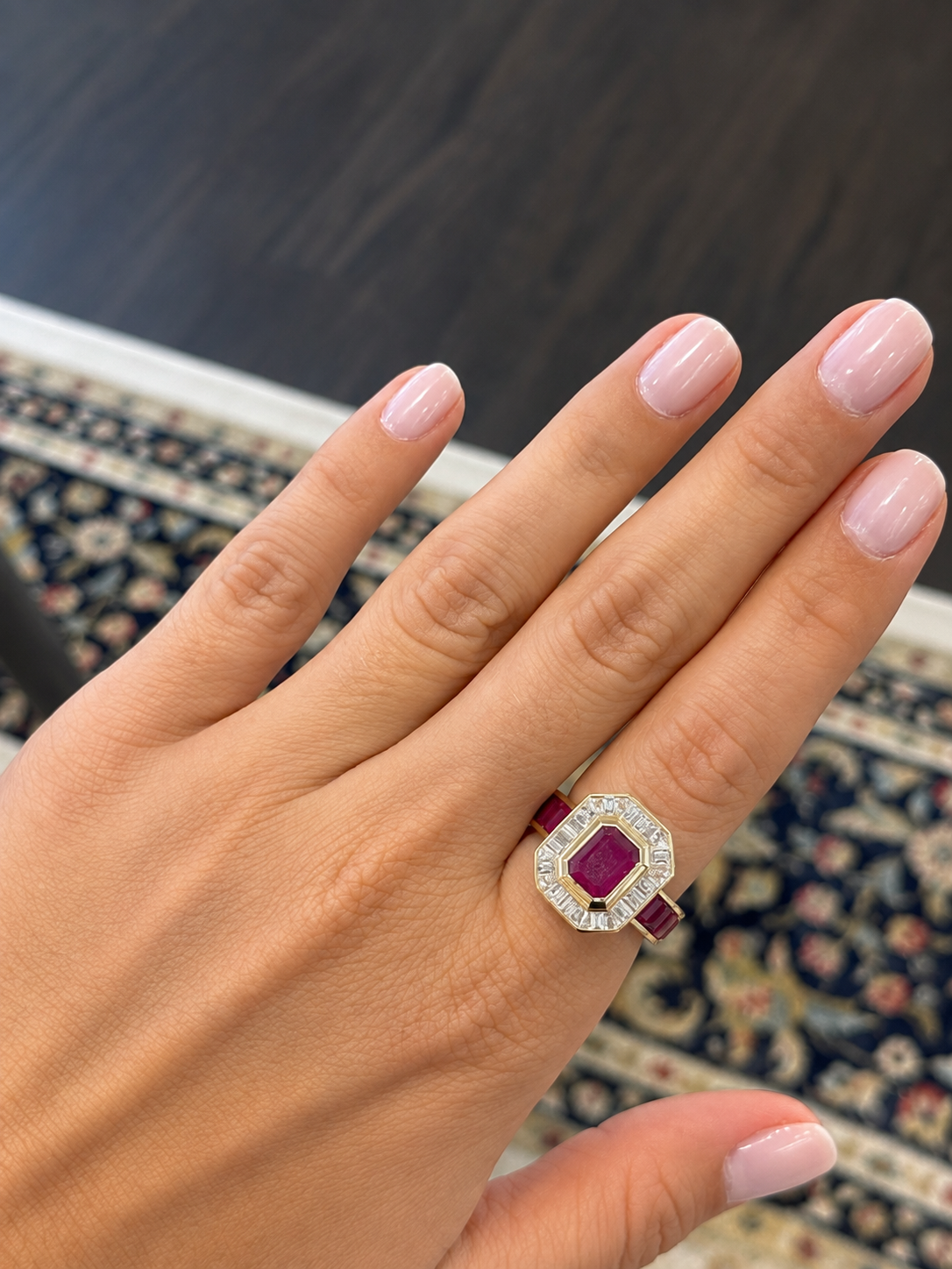 ART DECO RUBY RING