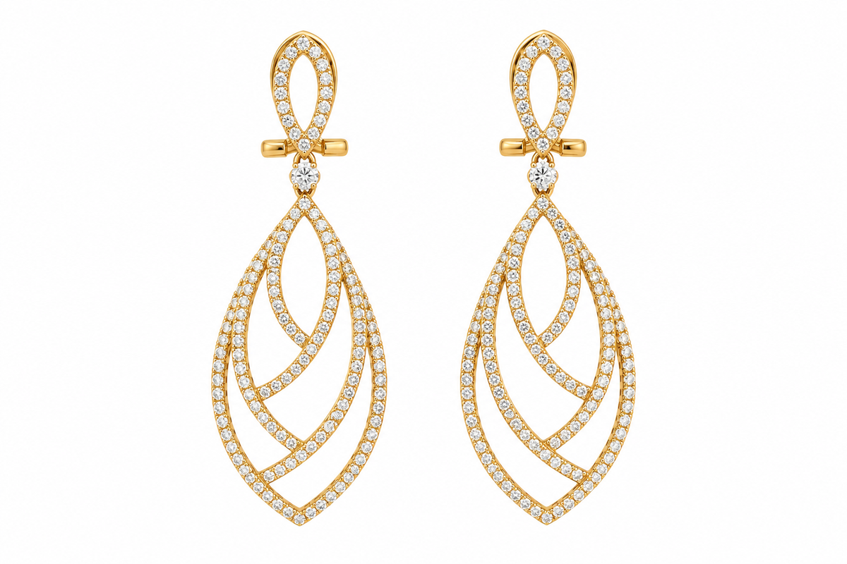 DIAMOND YELLOW DANGLES