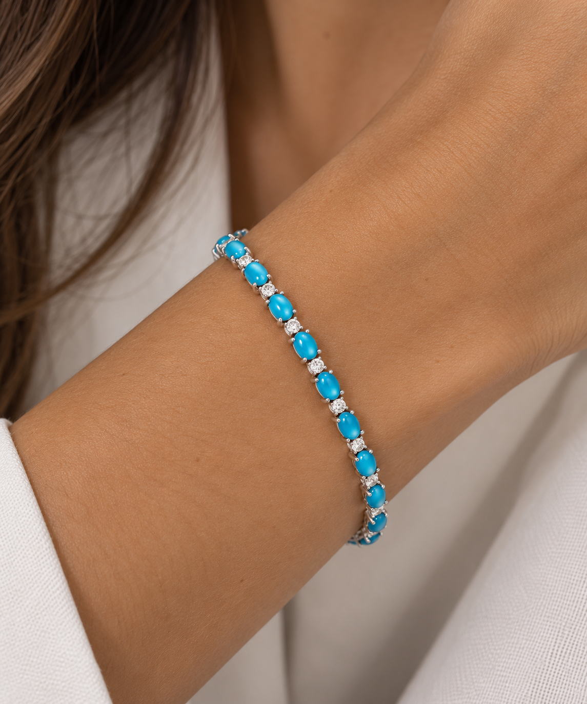 TURQUOISE TENNIS BRACELET