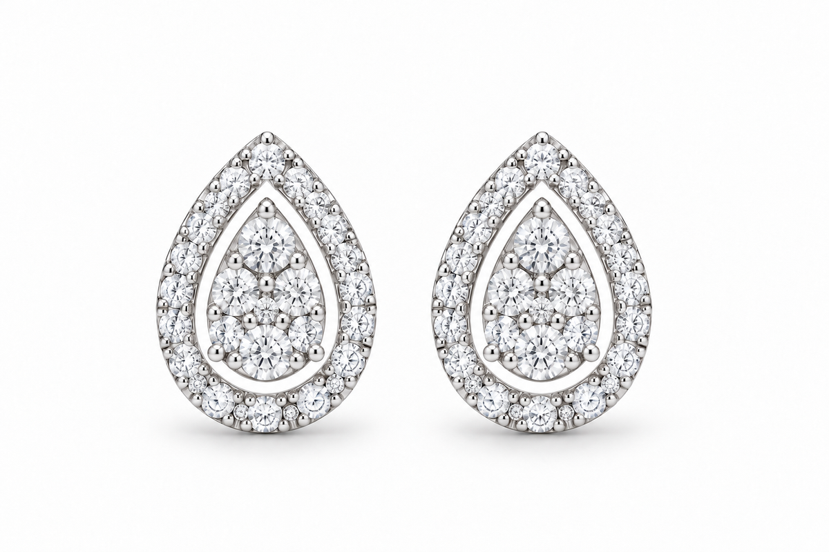 TEAR DROP STUDS