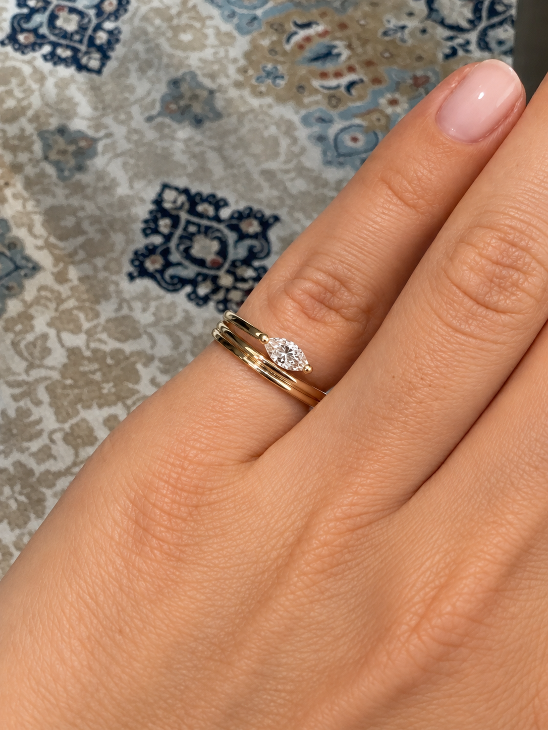 MARQUISE PINKY RING
