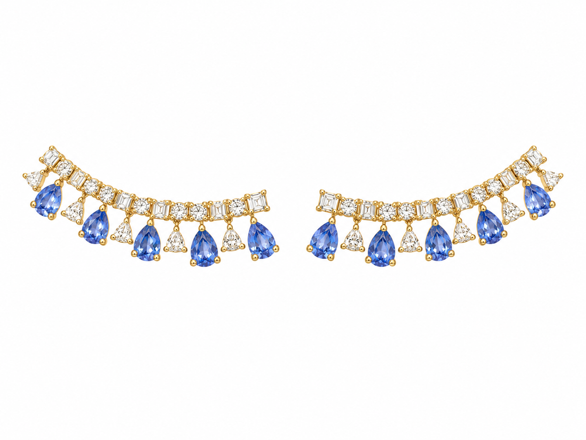 DROP SHAPE SAPPHIRE CLIMBERS