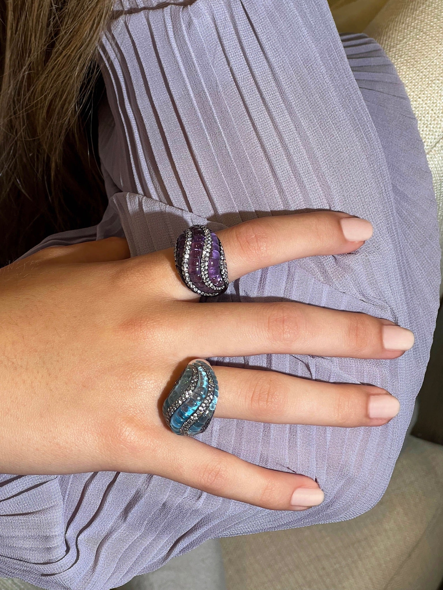 AMATISTA SPIRAL RING