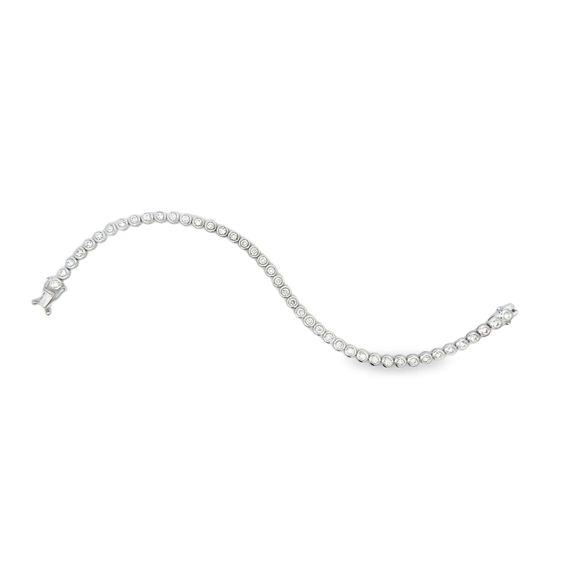 DIAMOND BEZEL TENNIS BRACELET 2 TCW