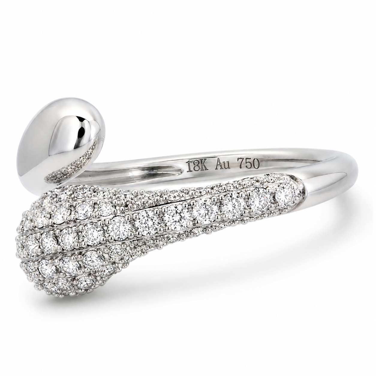 DIAMOND PAVE PINKY RING