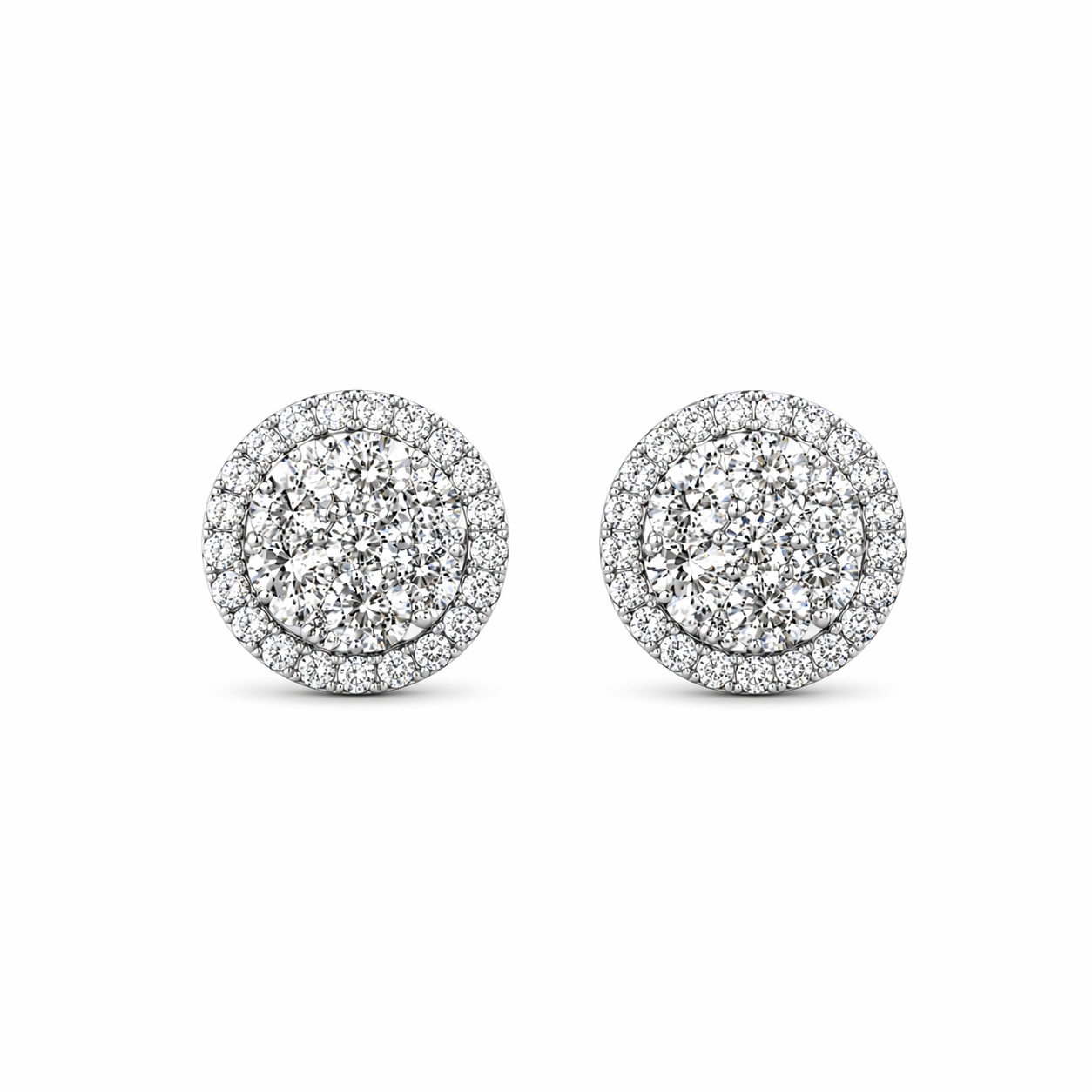 ROUNDED DIAMOND STUDS