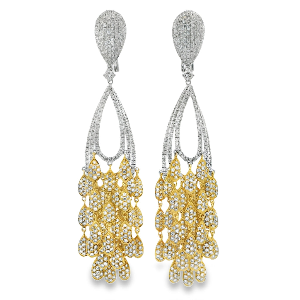 SUNSHINE RADIANCE  DIAMOND DANGLE EARRINGS