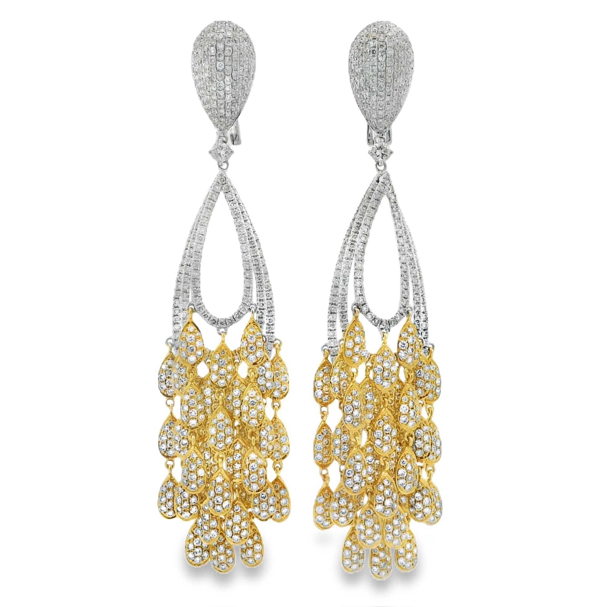 SUNSHINE RADIANCE  DIAMOND DANGLE EARRINGS
