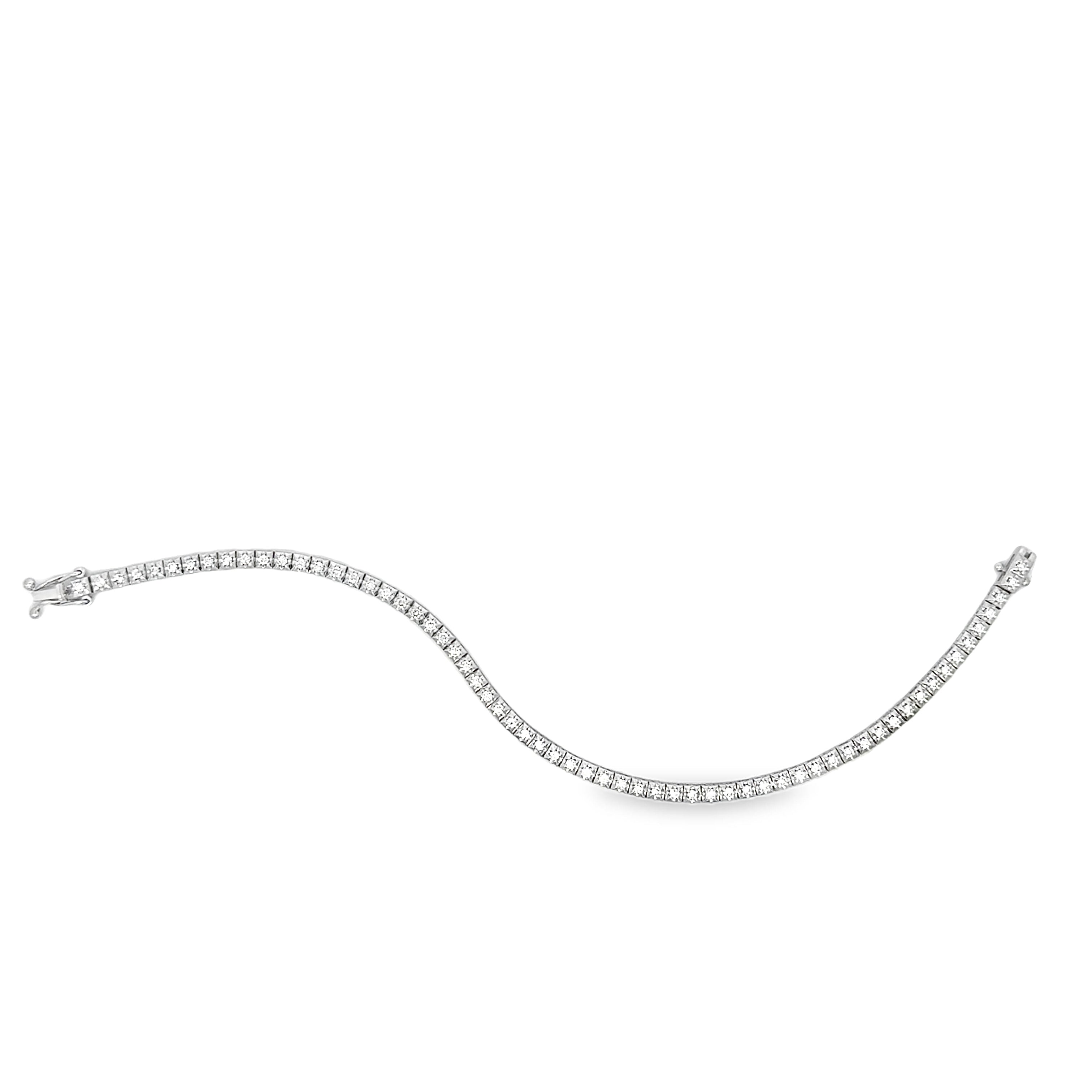 ROUND DIAMOND TENNIS BRACELET 1 TCW
