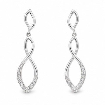 LONG DIAMOND EARRINGS