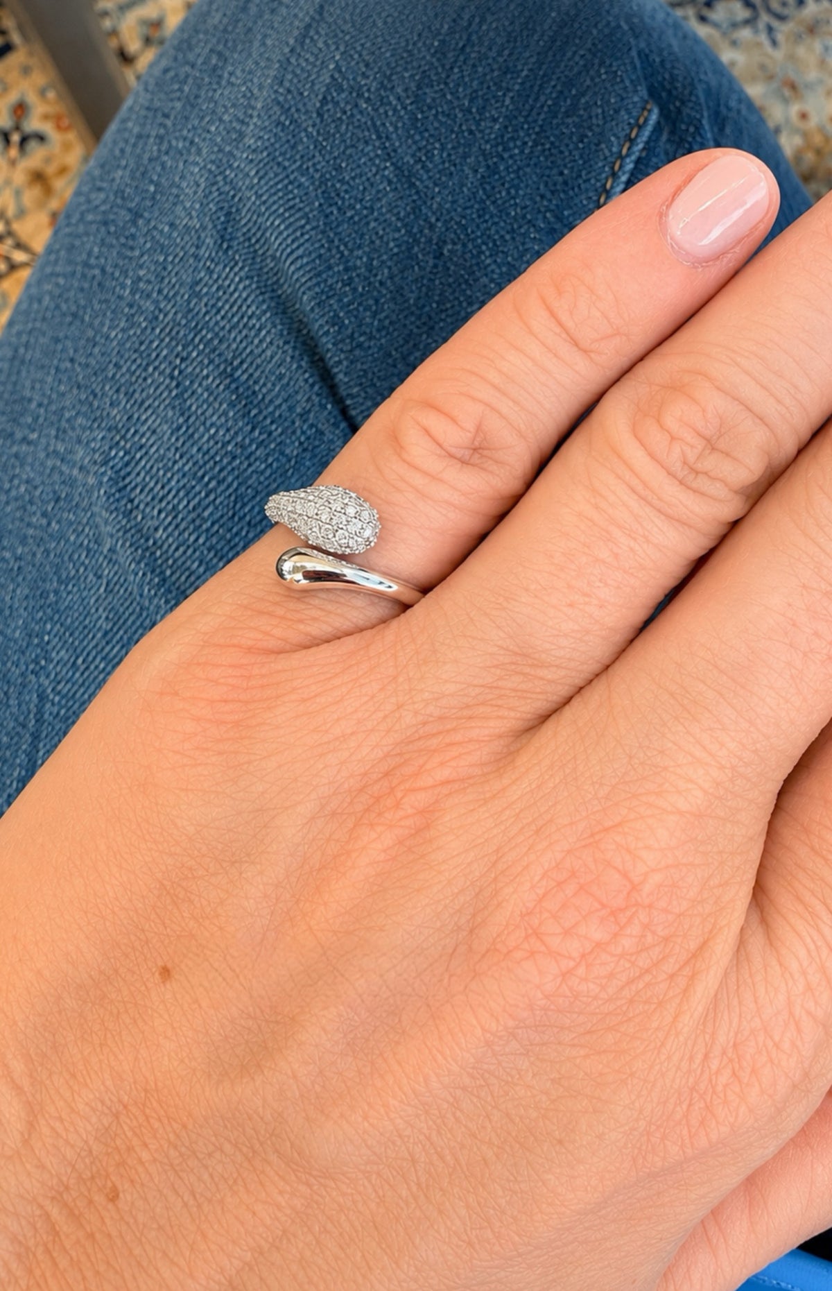 DIAMOND PAVE PINKY RING