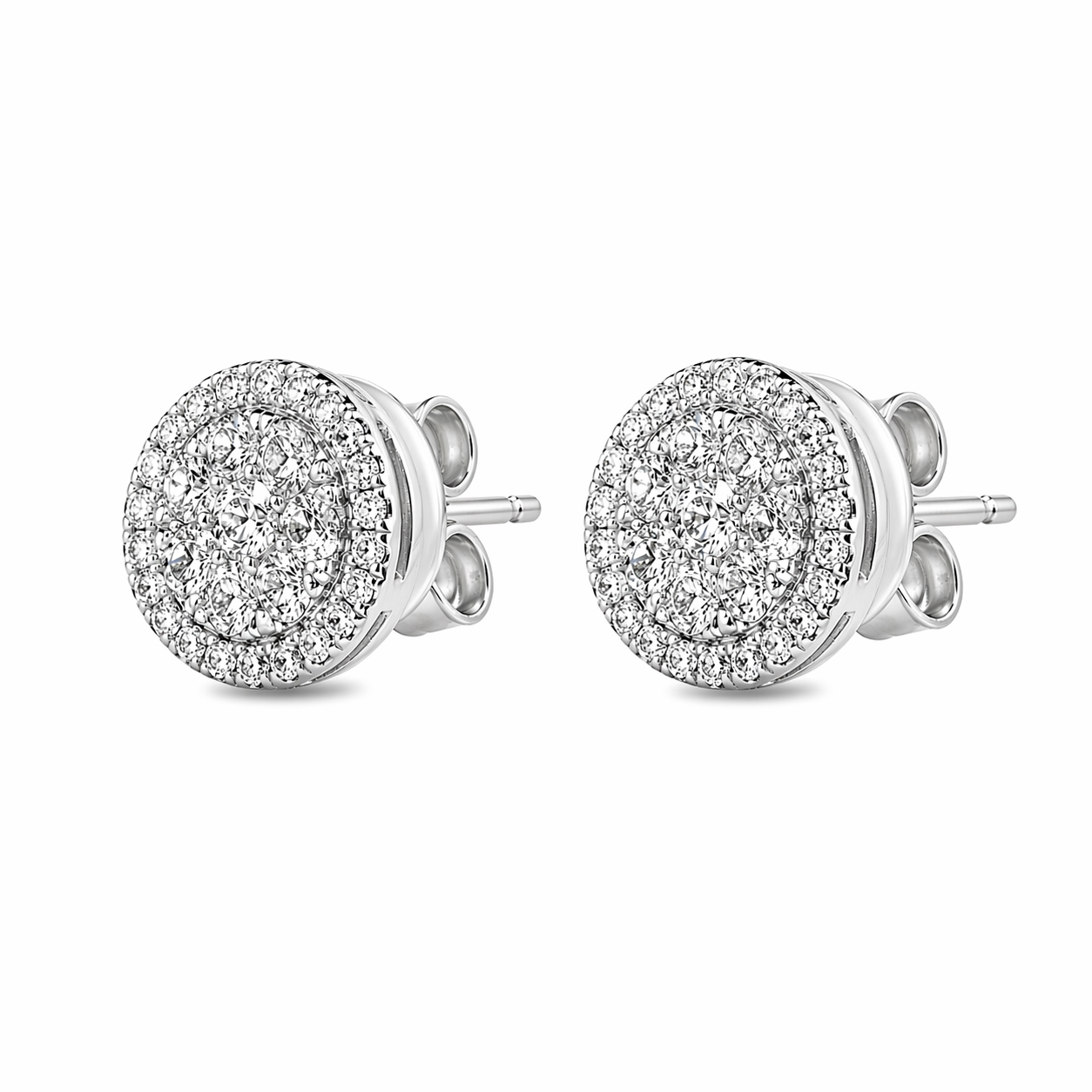 ROUNDED DIAMOND STUDS