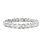 BAGUETTE RECTANGULAR LINK BRACELET