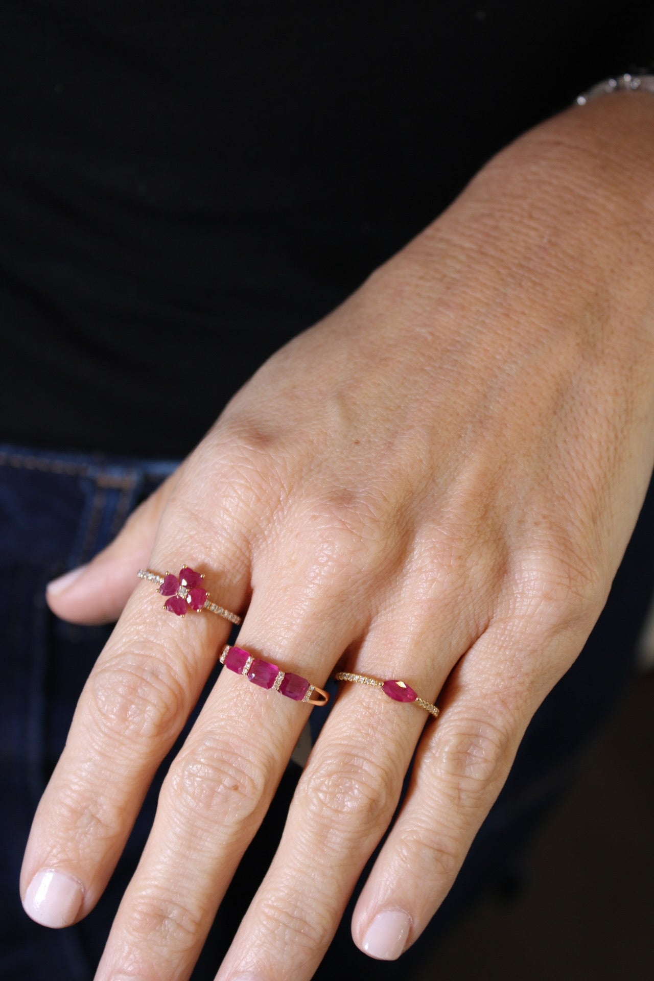 LATERAL MARQUISE RING