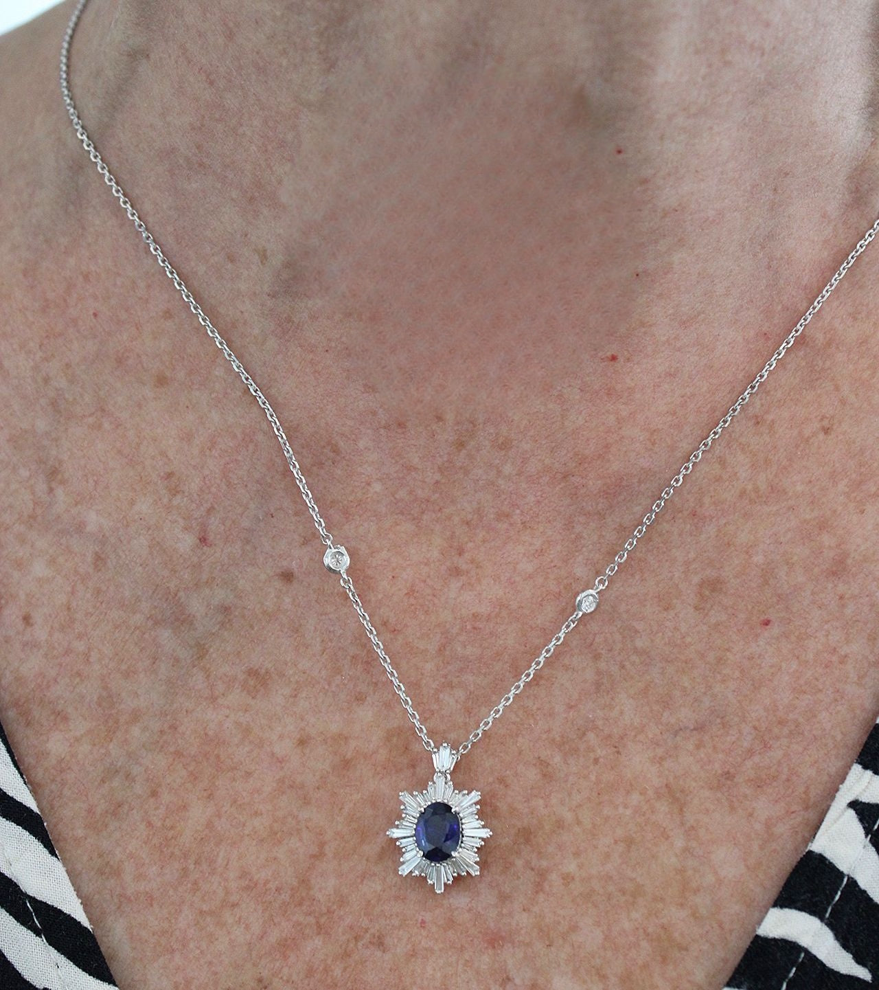SAPPHIRE PENDANT NECKLACE