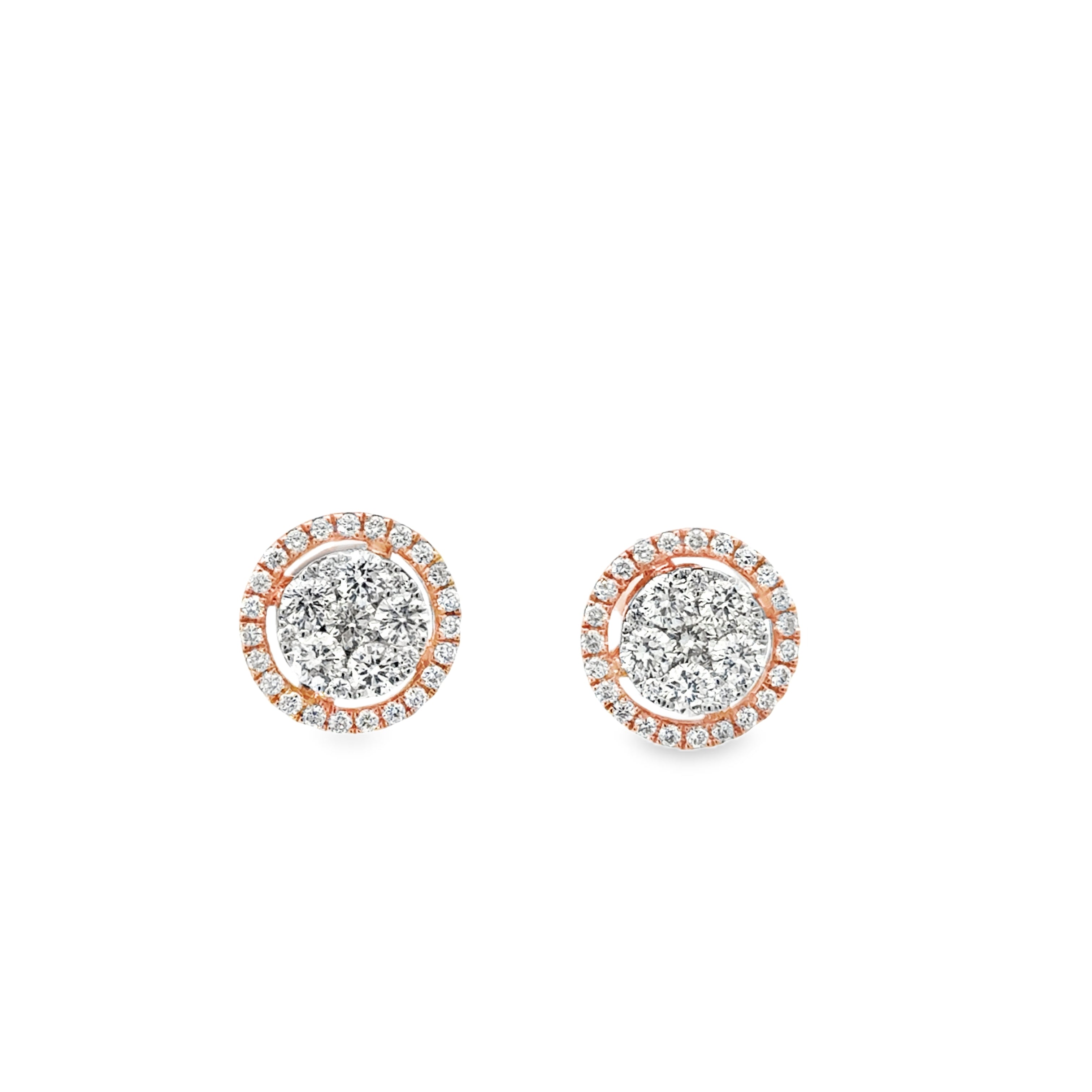 DOUBLE FRAME CLUSTER EARRINGS