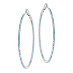 HELIX HOOPS BLUE TOPAZ