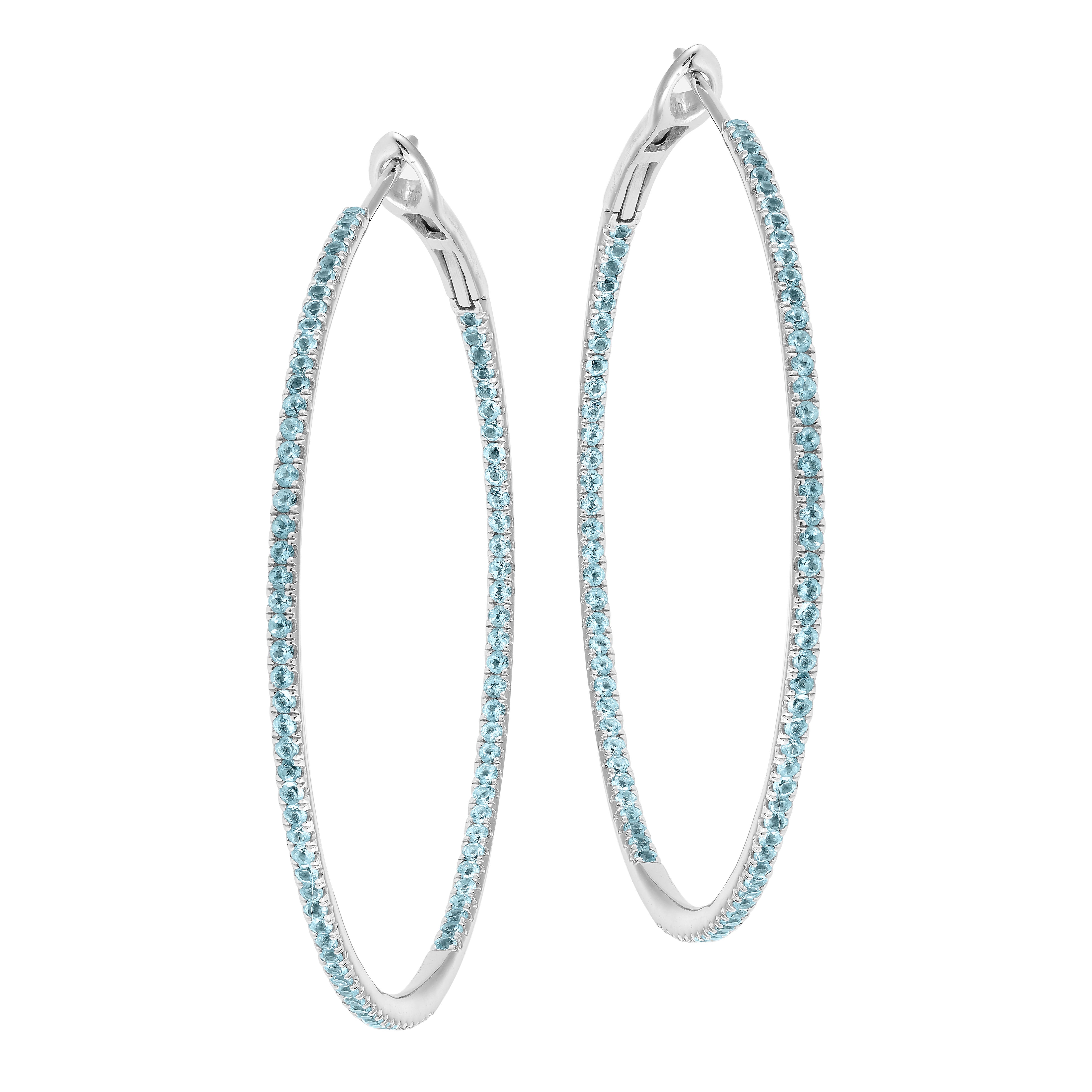 HELIX HOOPS BLUE TOPAZ